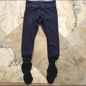 Lululemon purple gray leg warmer leggings